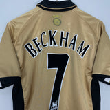 2001/02 MANCHESTER UNITED BECKHAM #7 *CENTENARY* AWAY/THIRD SHIRT (M) UMBRO