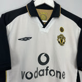 2001/02 MANCHESTER UNITED BECKHAM #7 *CENTENARY* AWAY/THIRD SHIRT (M) UMBRO