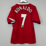 2004/06 MANCHESTER UNITED RONALDO #7 HOME SHIRT (L) NIKE