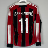 2012/13 AC MILAN IBRAHIMOVIC #11 L/S HOME SHIRT (S) ADIDAS