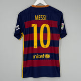 2015/16 BARCELONA MESSI #10 HOME SHIRT (S) NIKE