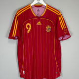 2006/08 SPAIN F.TORRES #9 HOME SHIRT (M) ADIDAS