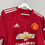 2020/21 MANCHESTER UNITED ALEX TELLES #27 HOME SHIRT (M) ADIDAS