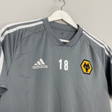 2019/20 WOLVES GIBBS-WHITE *PLAYER WORN* TRAINING SHIRT (M) ADIDAS