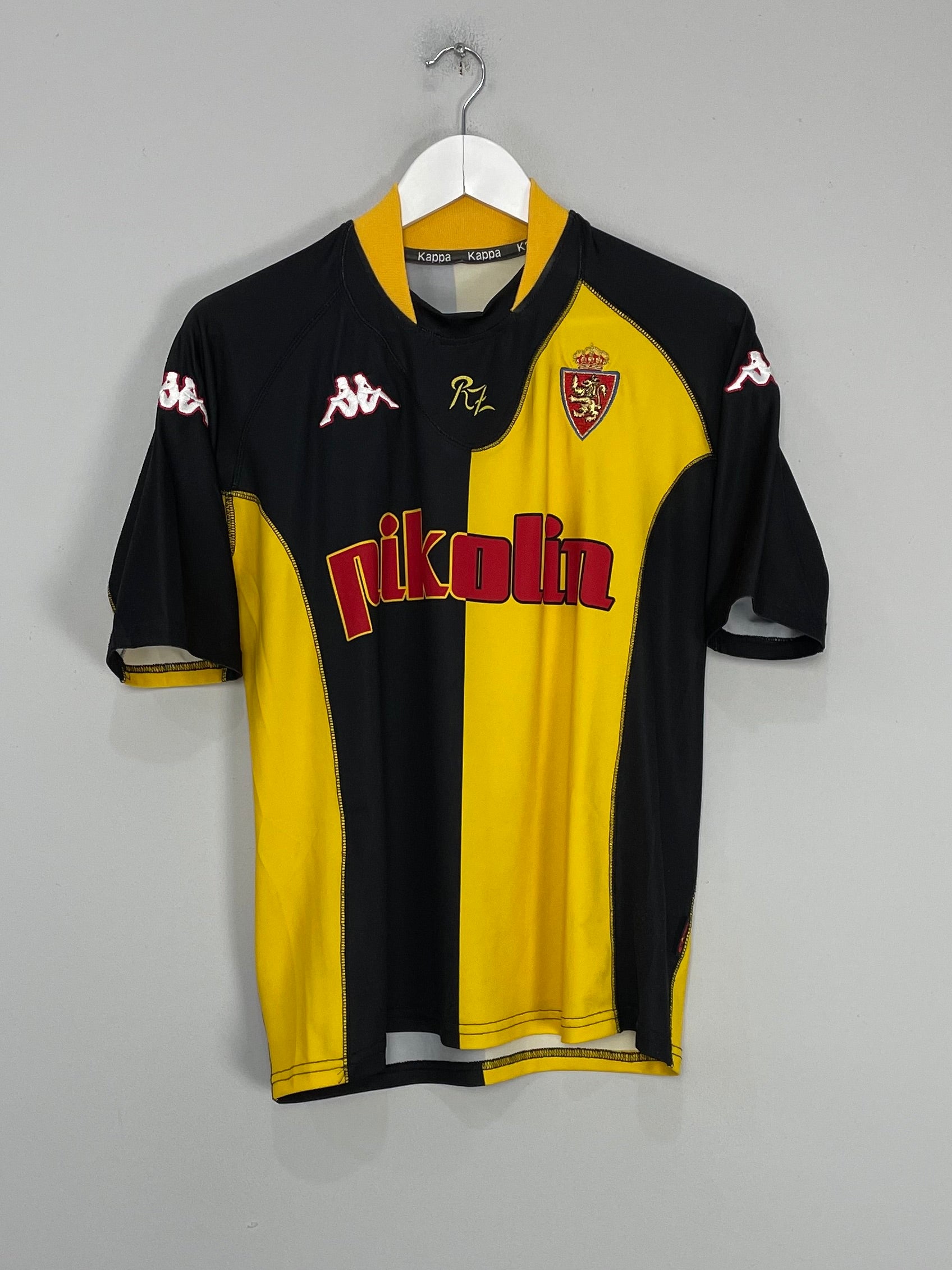 2001/03 REAL ZARAGOZA #4 AWAY SHIRT (M) KAPPA