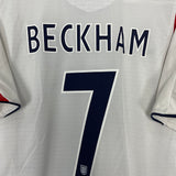 2005/07 ENGLAND BECKHAM #7 HOME SHIRT (XXL) UMBRO