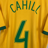 2006/08 AUSTRALIA CAHILL #4 HOME SHIRT (S) NIKE