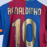 2006/07 BARCELONA RONALDINHO #10 HOME SHIRT (S) NIKE