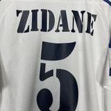 2001/02 REAL MADRID ZIDANE #5 HOME SHIRT (L) ADIDAS