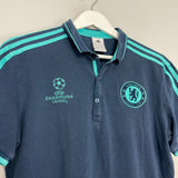 2015/16 CHELSEA CHAMPIONS LEAGUE POLO SHIRT (M) ADIDAS