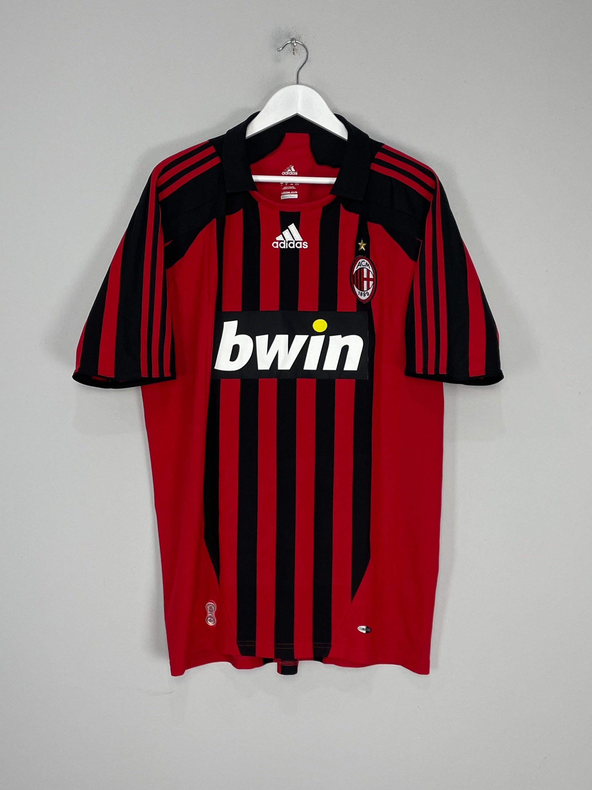 2007/08 AC MILAN KAKA #22 *SIGNED* HOME SHIRT (XL) ADIDAS