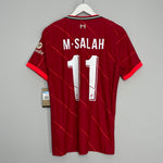 2021/22 LIVERPOOL SALAH #11 *BNWT* PLAYER ISSUE HOME SHIRT (M) NIKE