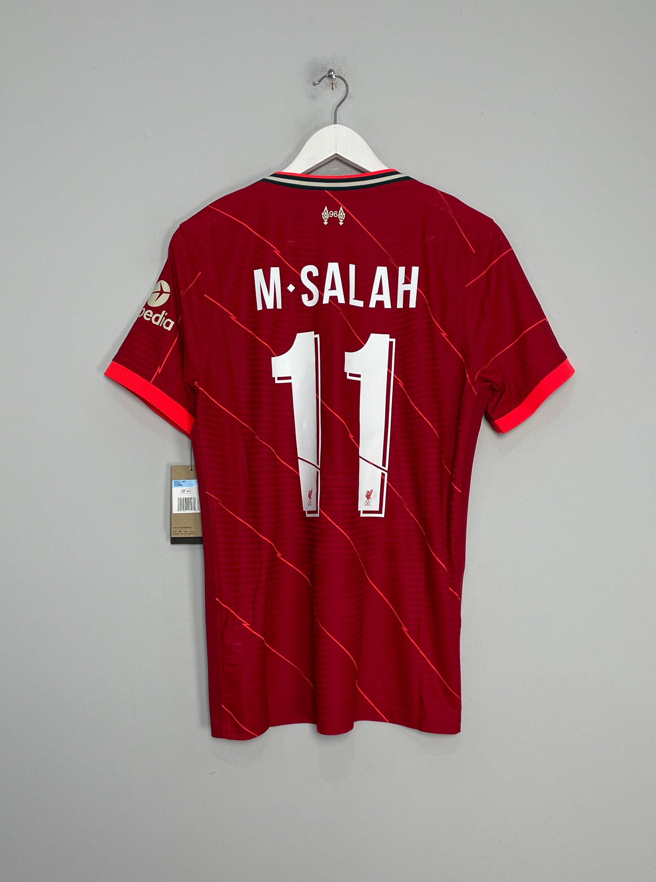 2021/22 LIVERPOOL SALAH #11 *BNWT* PLAYER ISSUE HOME SHIRT (M) NIKE