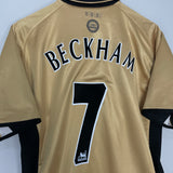 2001/02 MANCHESTER UNITED BECKHAM #7 *CENTENARY* AWAY/THIRD SHIRT (M) UMBRO