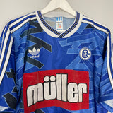 1993/94 SCHALKE HOME SHIRT (L) ADIDAS