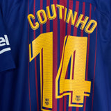 2017/18 BARCELONA COUTINHO #14 HOME SHIRT (XL) NIKE