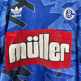 1993/94 SCHALKE HOME SHIRT (L) ADIDAS