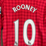 2012/13 MANCHESTER UNITED ROONEY #10 L/S HOME SHIRT (M) NIKE