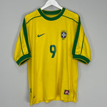 1998/00 BRAZIL RONALDO #9 HOME SHIRT (L) NIKE