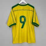 1998/00 BRAZIL RONALDO #9 HOME SHIRT (L) NIKE