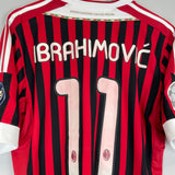 2011/12 AC MILAN IBRAHIMOVIC #11 C/L HOME SHIRT (L) ADIDAS