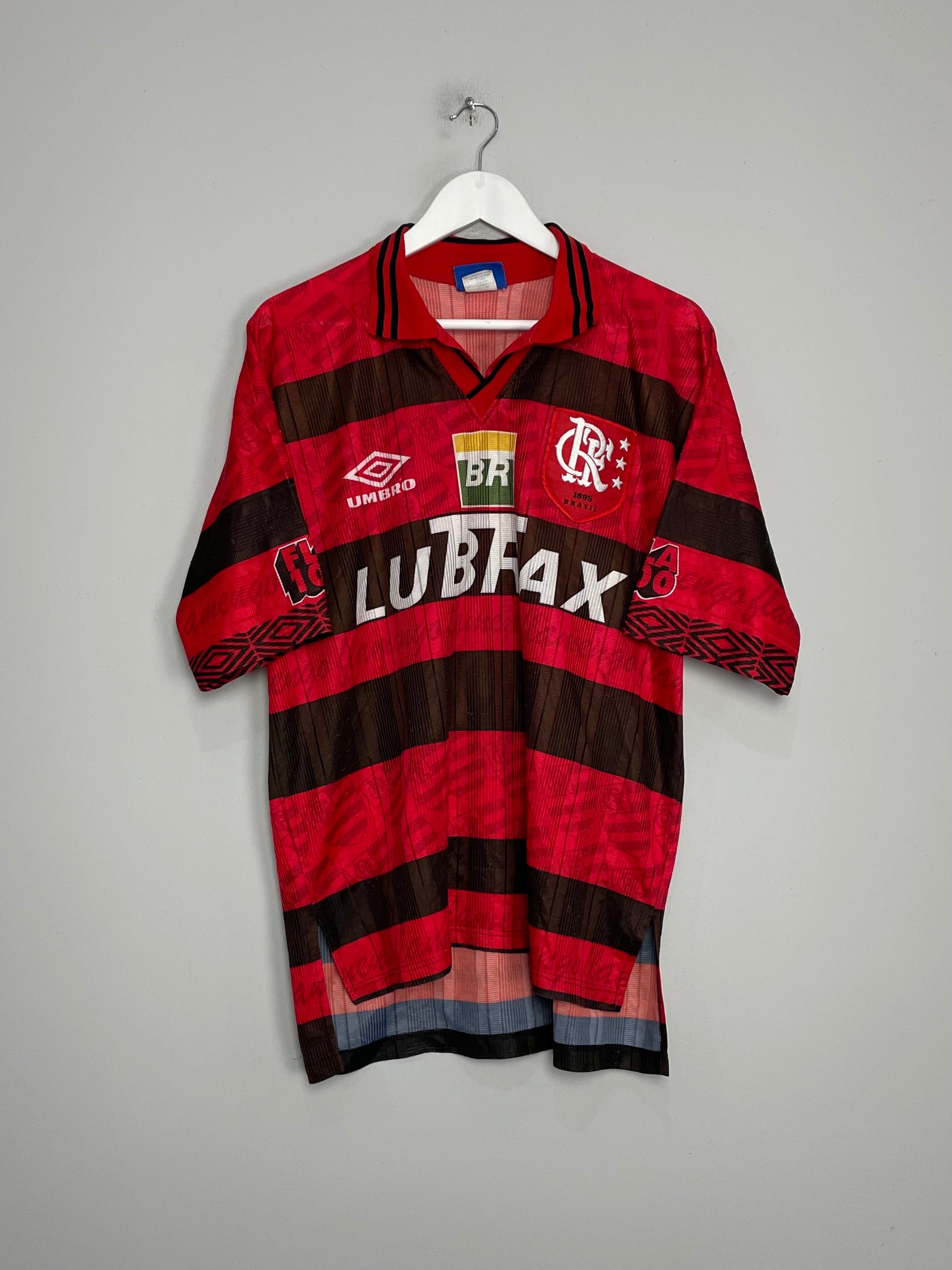 1995/96 FLAMENGO *CENTENARY* HOME SHIRT (XL) UMBRO