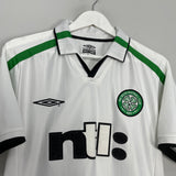 2001/03 CELTIC AWAY SHIRT (S) UMBRO