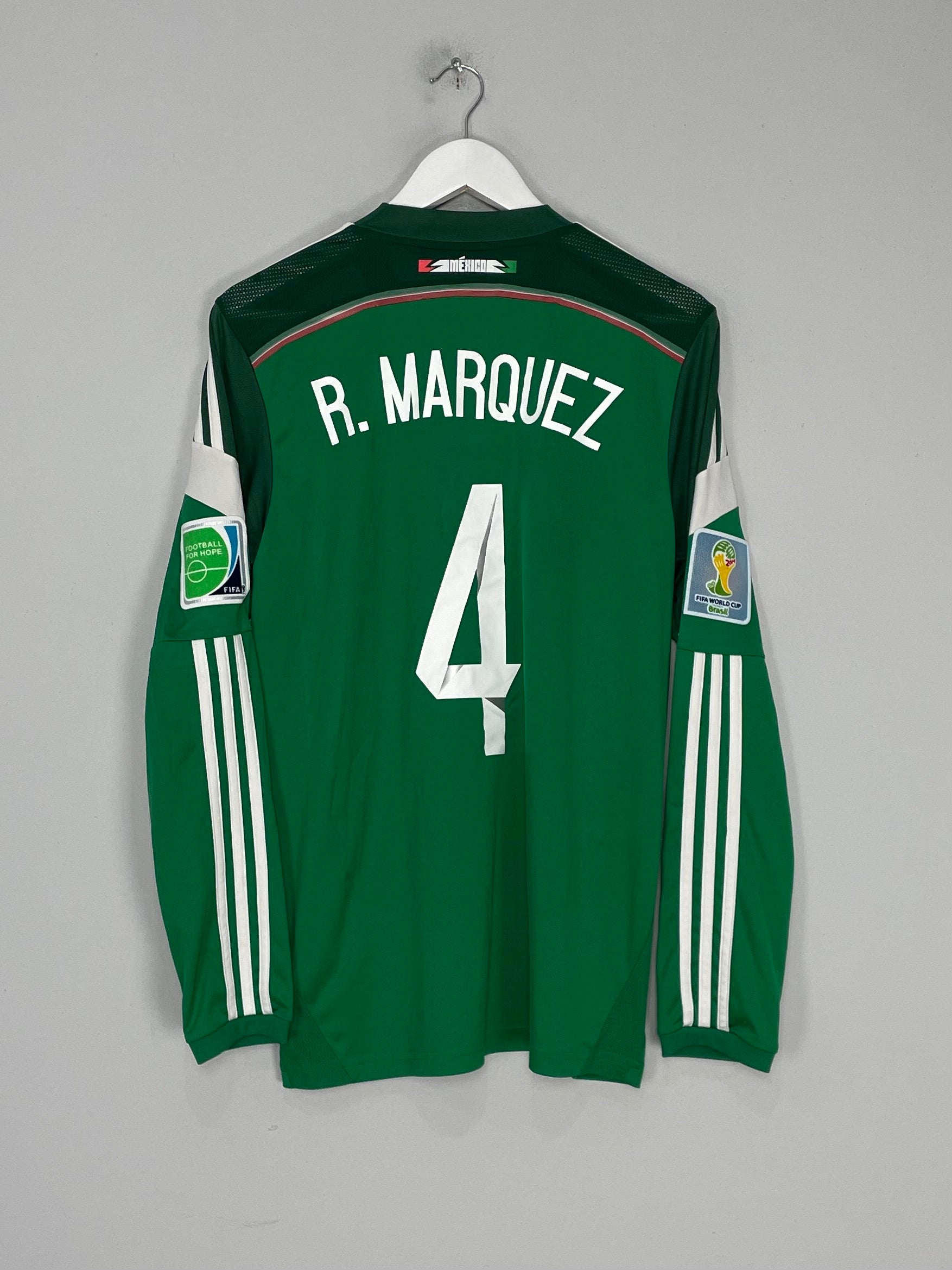 2013/15 MEXICO R.MARQUEZ #4 L/S HOME SHIRT (M) ADIDAS