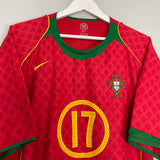 2004/06 PORTUGAL C.RONALDO #17 HOME SHIRT (XL) NIKE