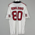 2010/11 AC MILAN RONALDINHO #80 AWAY SHIRT (XL) ADIDAS