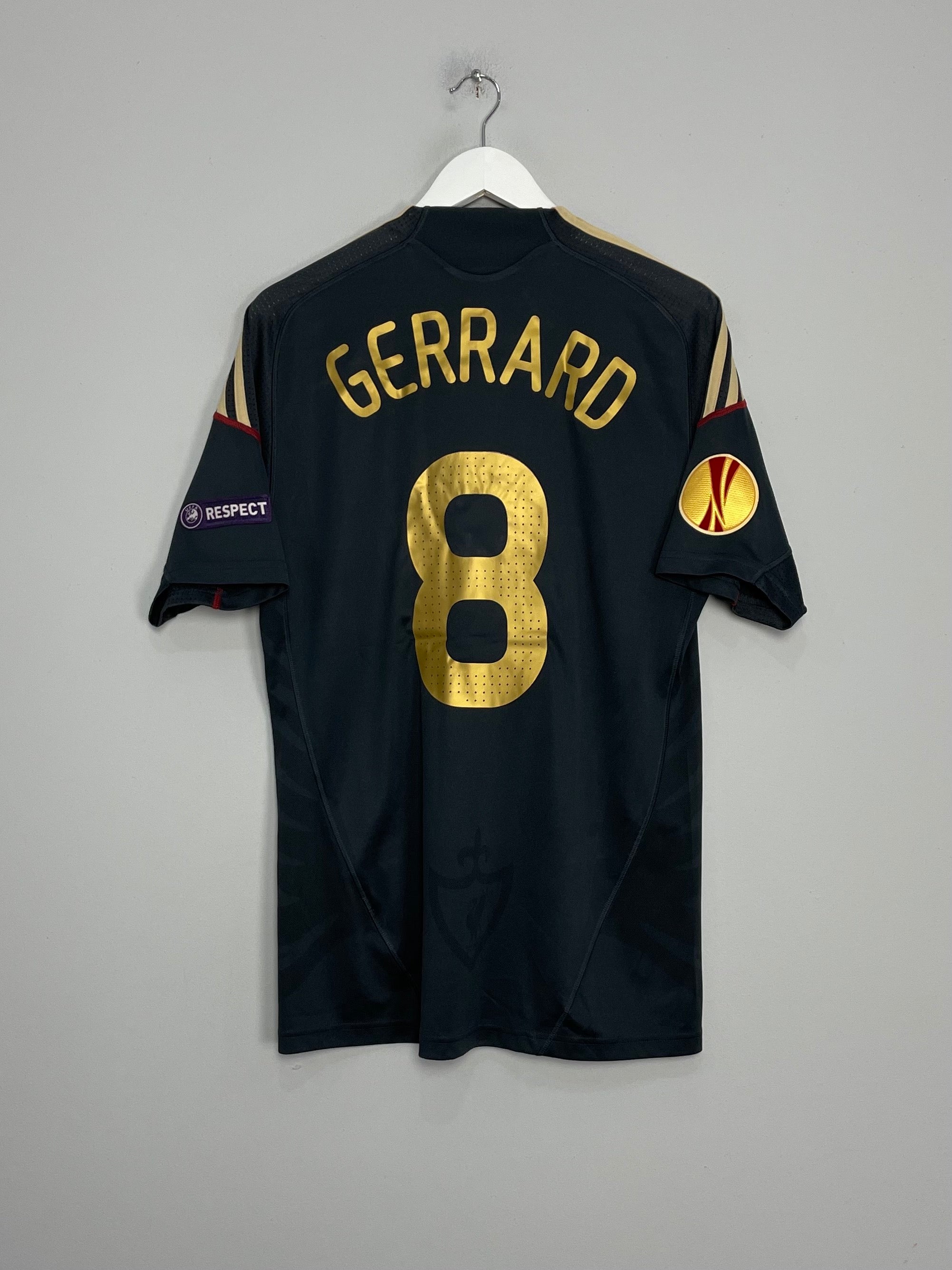 2009/10 LIVERPOOL GERRARD #8 E/L AWAY SHIRT (M) ADIDAS