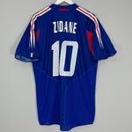 2004/06 FRANCE ZIDANE #10 HOME SHIRT (L) ADIDAS