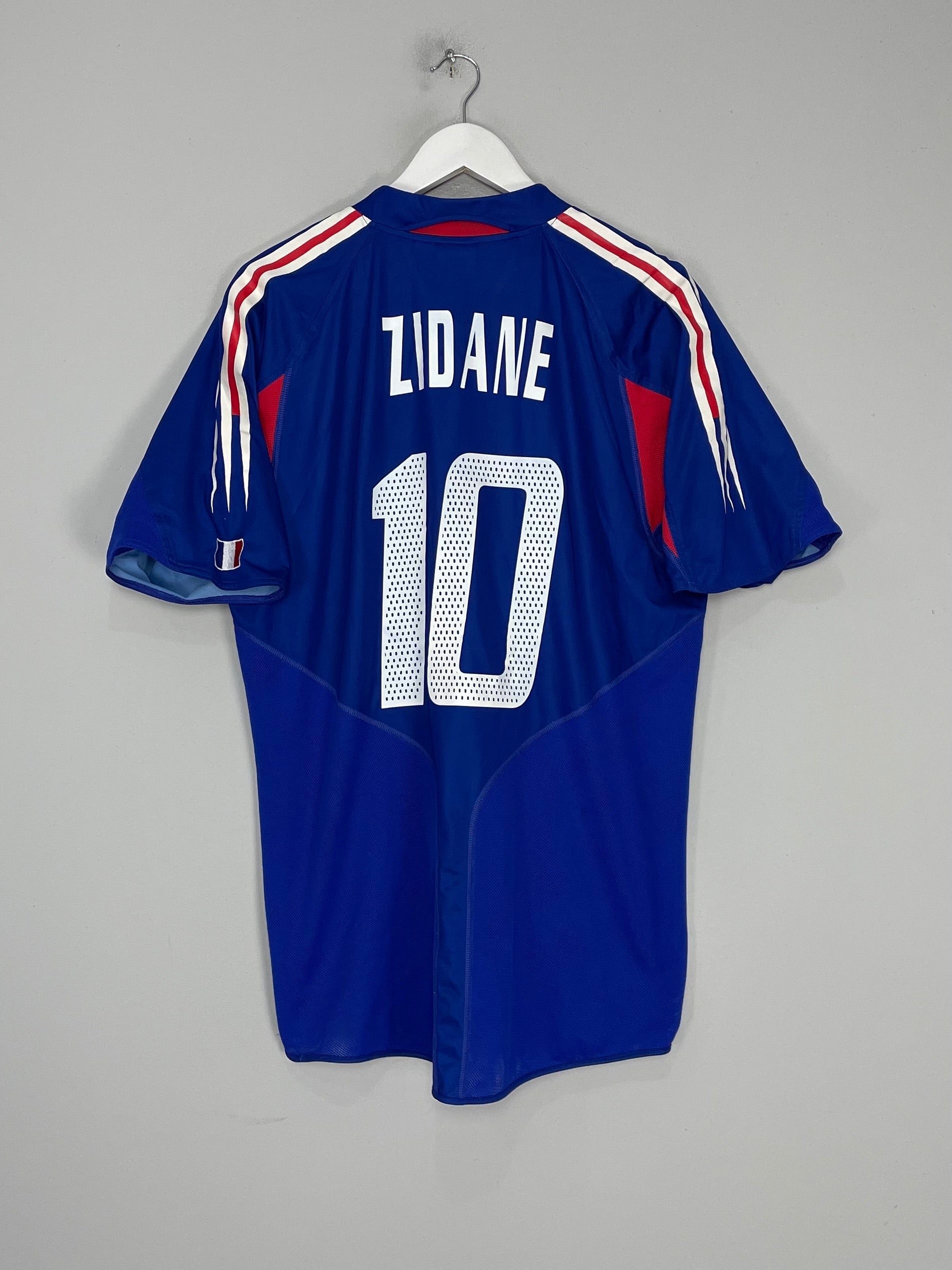 2004/06 FRANCE ZIDANE #10 HOME SHIRT (L) ADIDAS