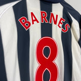 2010/11 WEST BROM BARNES #8 *MATCH ISSUE* HOME SHIRT (L) UMBRO