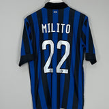 2007/08 INTER MILAN MILITO #22 HOME SHIRT (M) NIKE