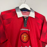 1996/98 MANCHESTER UNITED CANTONA #7 HOME SHIRT (M) UMBRO