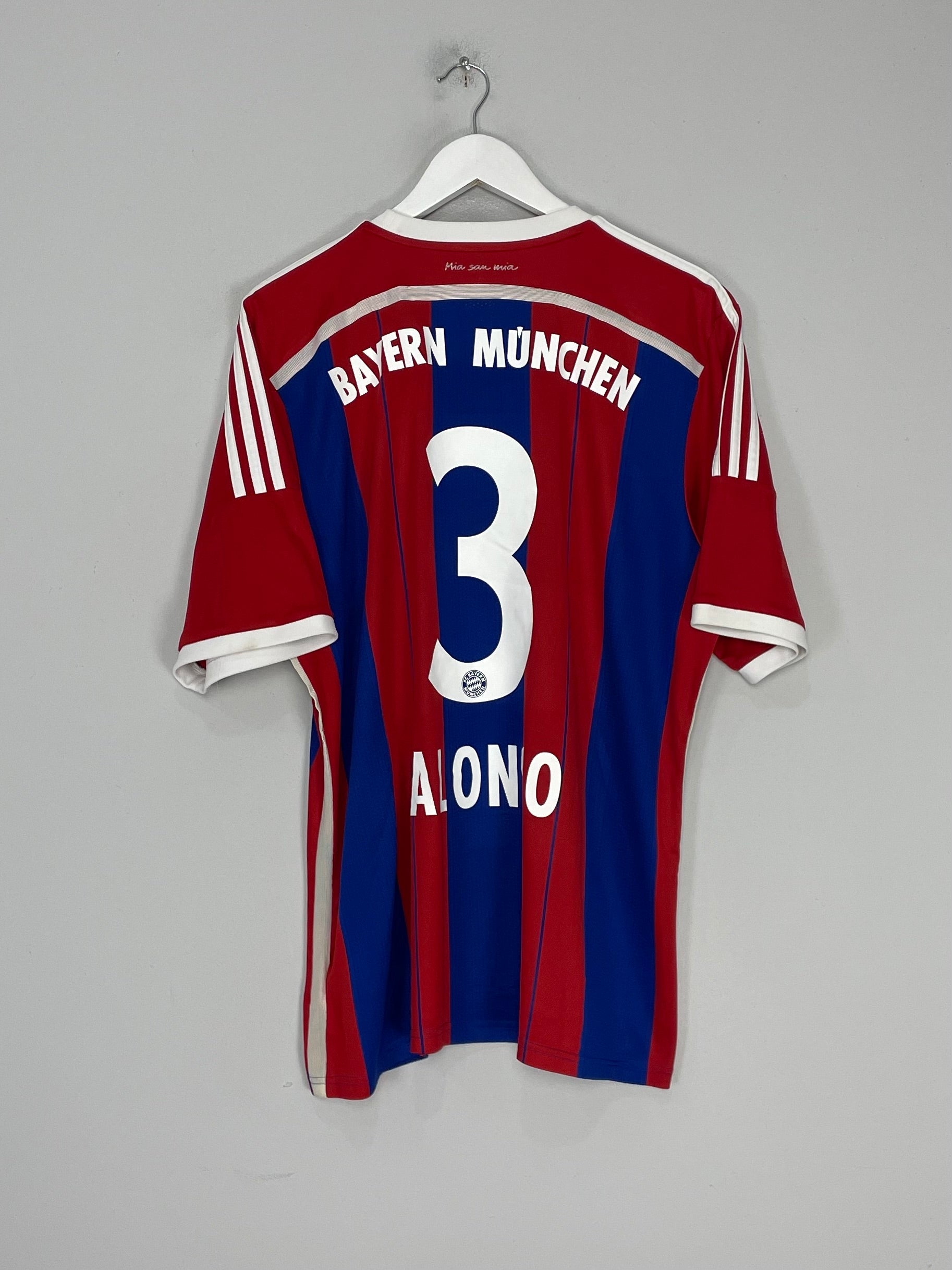 2014/15 BAYERN MUNICH ALONSO #3 HOME SHIRT (XL) ADIDAS