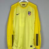 2013/14 ATLETICO MADRID COURTOIS #13 *PLAYER ISSUE* GK SHIRT (XL) NIKE