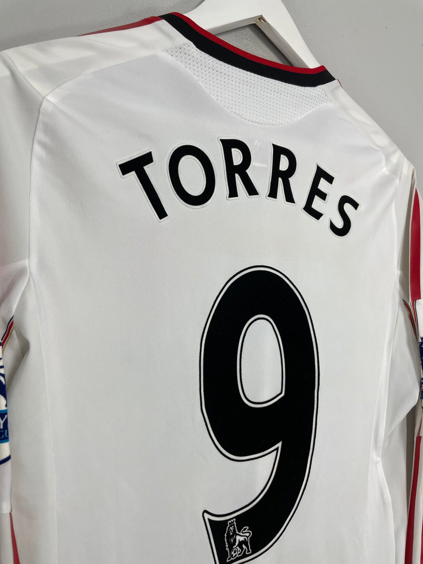 2010-11 Liverpool Match Issue Home Shirt Torres #9 L/S L