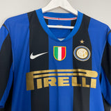 2008/09 INTER MILAN FIGO #7 HOME SHIRT (XL) NIKE