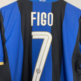 2008/09 INTER MILAN FIGO #7 HOME SHIRT (XL) NIKE