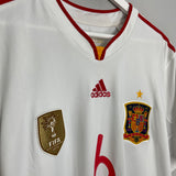 2011 SPAIN INIESTA #6 AWAY SHIRT (XL) ADIDAS