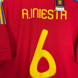 2010/11 SPAIN INIESTA #6 *BNWT* HOME SHIRT (XL) ADIDAS