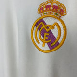 2001/02 REAL MADRID HIERRO #4 C/L HOME SHIRT (M) ADIDAS