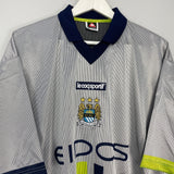 2000/02 MANCHESTER CITY AWAY SHIRT (XXL) LE COQ