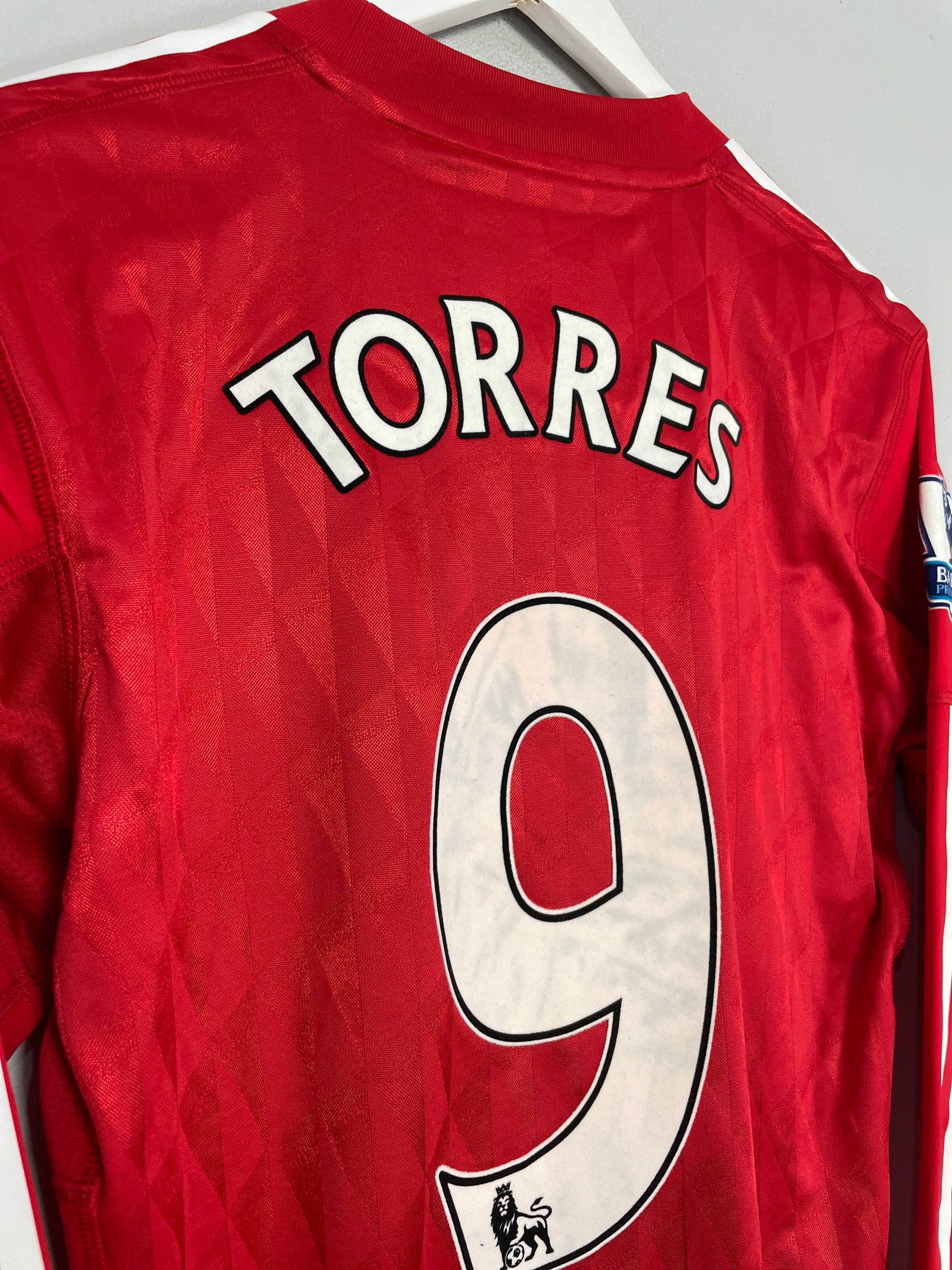 2010-11 Liverpool Match Issue Home Shirt Torres #9 L/S L