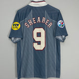 1996/97 ENGLAND SHEARER #9 AWAY SHIRT (L) UMBRO