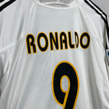 2004/05 REAL MADRID RONALDO #9 HOME SHIRT (L) ADIDAS