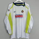 2008/09 CHIVAS GUADALAJARA CHICHARITO #25 L/S AWAY SHIRT (XL) REEBOK