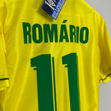 1994/96 BRAZIL ROMARIO #11 *BNWT* HOME SHIRT (M) UMBRO